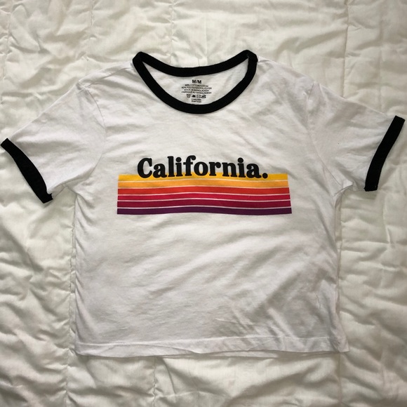 Cropped Graphic Tee “California” - Picture 1 of 1